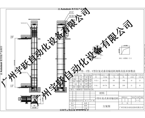 往复式垂直输送机技术方案